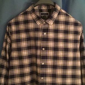 XXXL Club room plaid cotton down shirt. Excellent condition